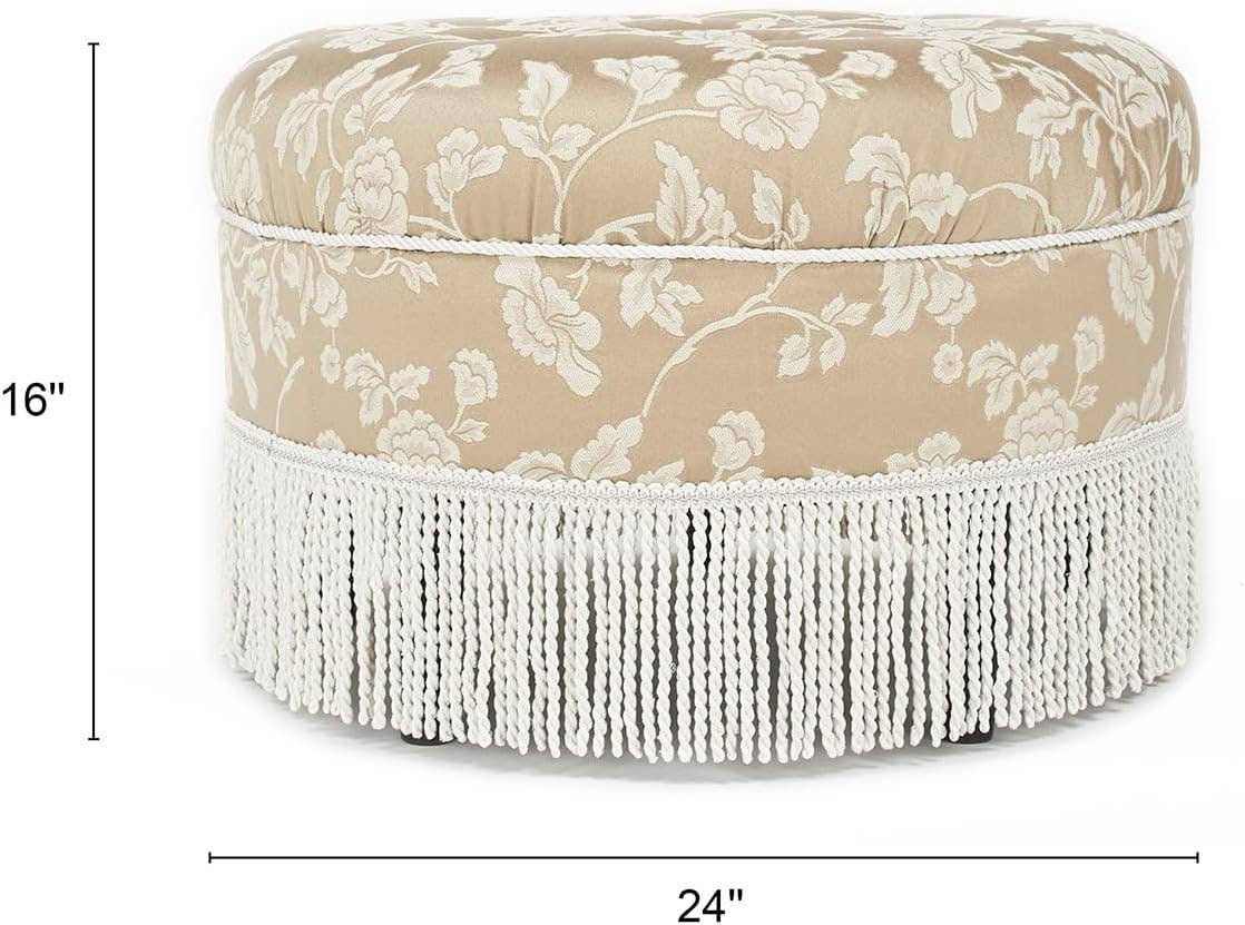 Jennifer Taylor Home - Wholesale Ottoman - Yolanda 24" Round Upholstered Accent Ottoman48