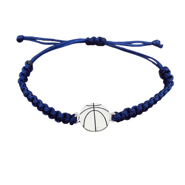 Bracelet en corde de basket-ball - Choisissez la couleur pour la vente par Sportybella