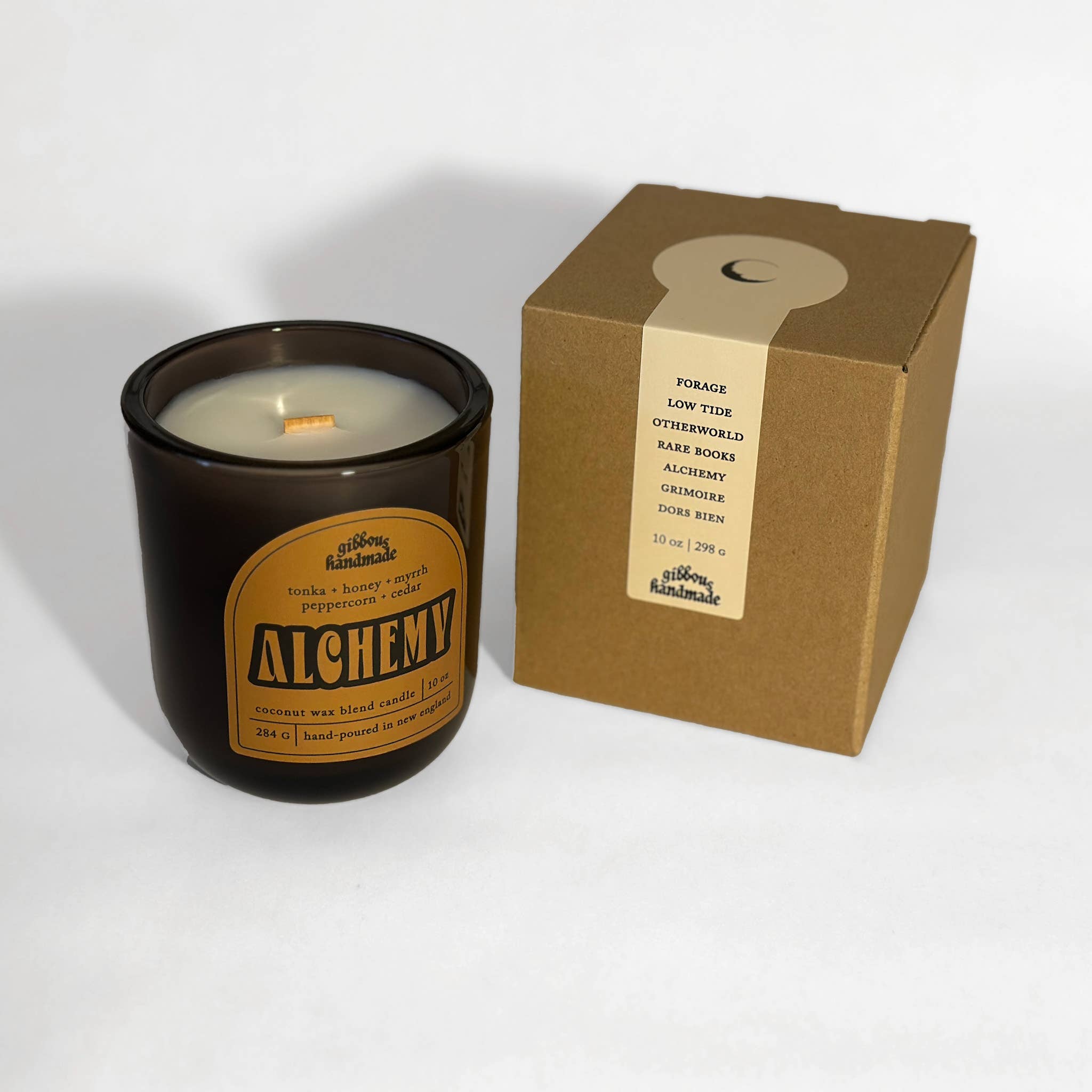 Gibbous Handmade - Wholesale Jar/Filled Candle - ALCHEMY Candle | Tonka, Honey, Myrrh, Peppercorn + Cedar2