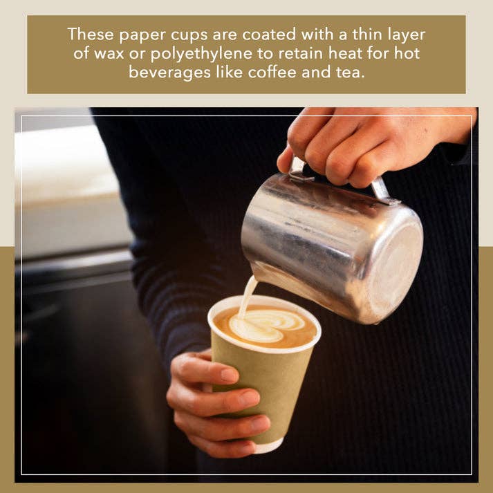 Three Leaf Products – Großhandel Einwegbecher – Three Leaf 12 oz Pappbecher, 500 Stück6