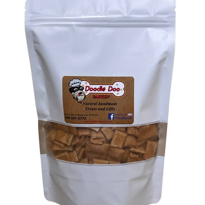 Homemade Dog Treats - Apple Bits Dog Biscuits 1/2 lb for wholesale by Doodle Doo Bakery