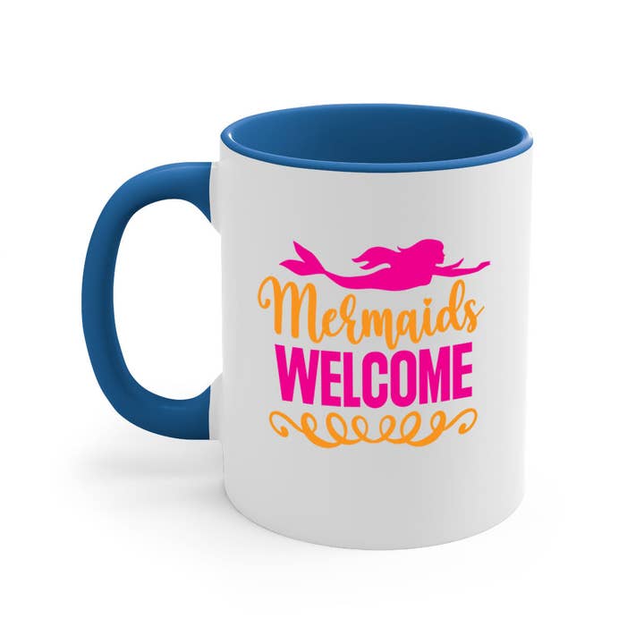 Mermaids Welcome 472#- Tazza a forma di sirena/tazza da caffè per la vendita all'ingrosso da parte di Mugs R Us