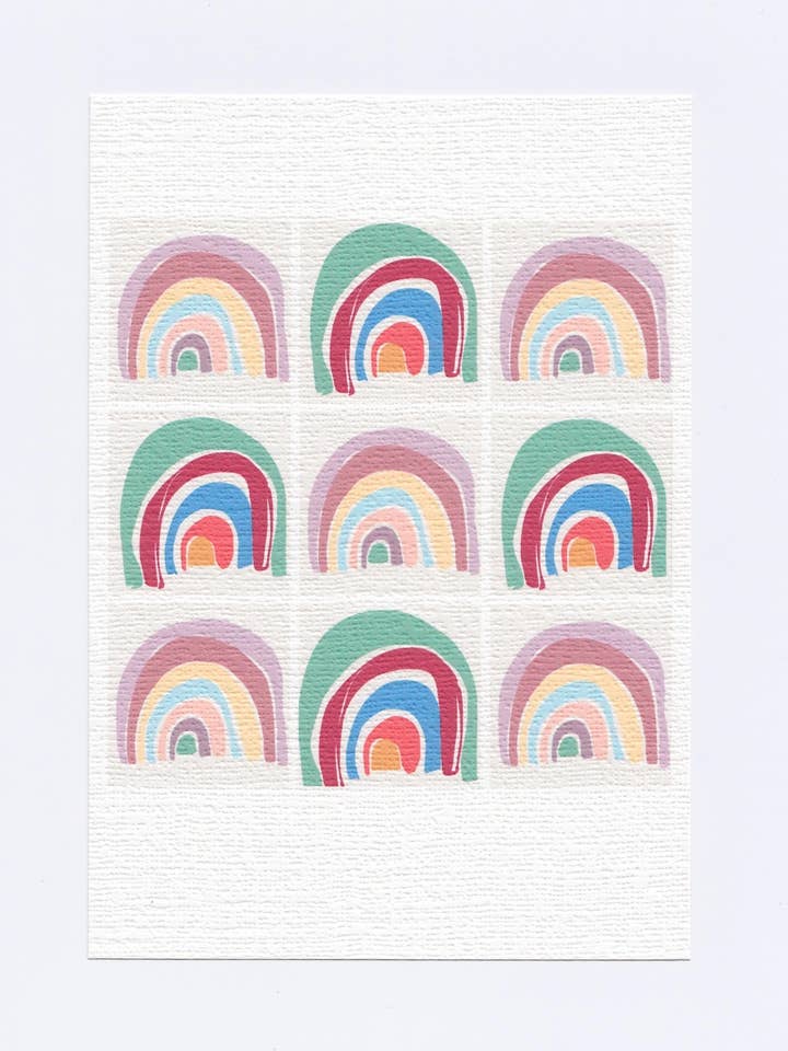 Rainbow Pop Art Print for wholesale by Jenny Robson Design