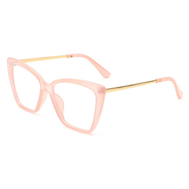 Cramilo Eyewear - Wholesale Eyeglasses - Women's - Women Square High Pointed Cat Eye Blue Light Blocker Glasses6