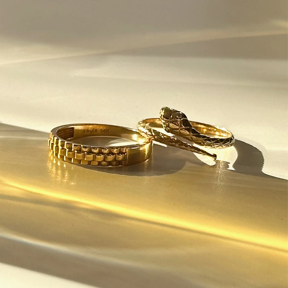 Zayla - Wholesale Band/Stacked Ring - Woven Ring5