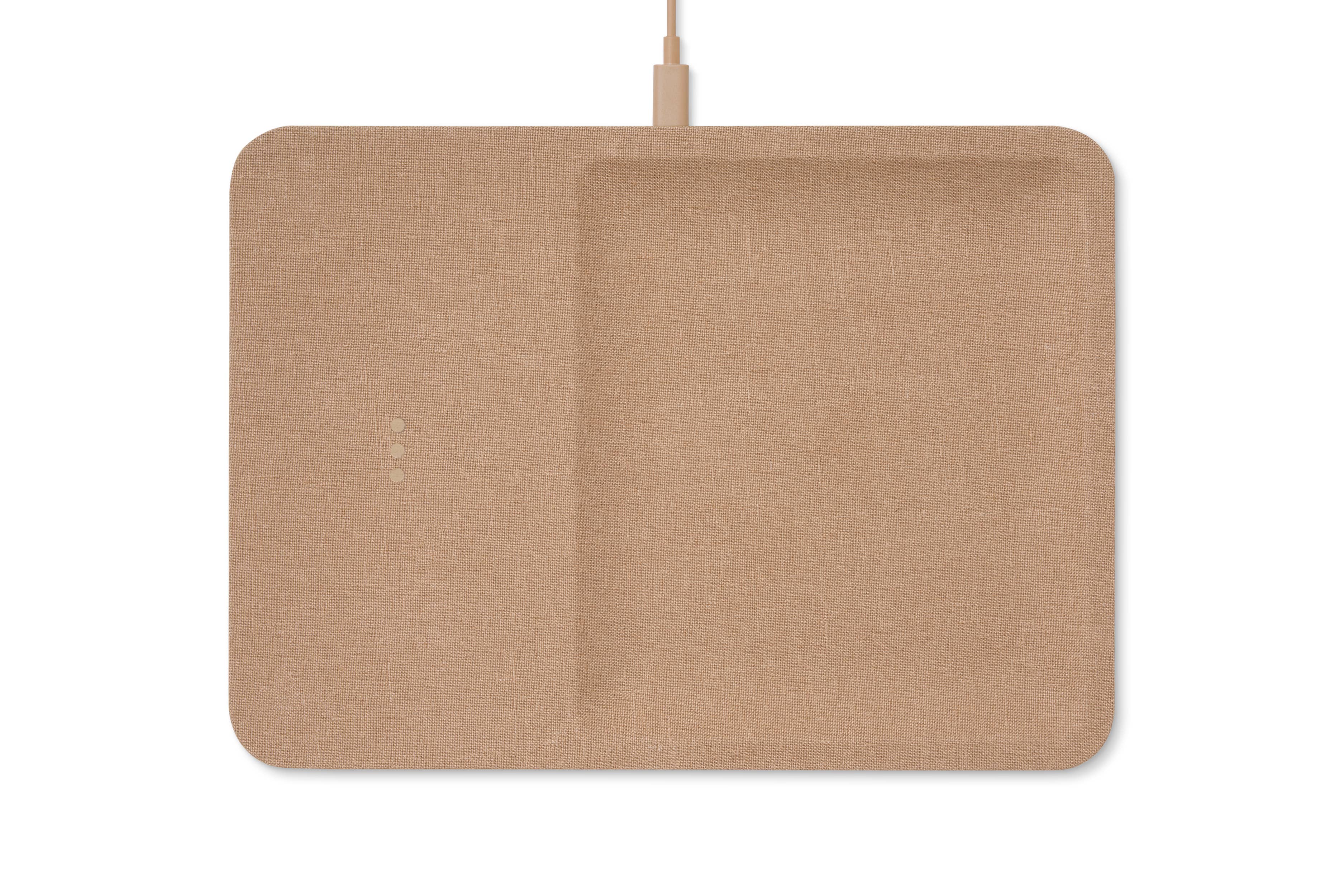 Courant - Wholesale Charging Dock - CATCH:3 - Essentials Linen Wireless Charger with Valet Tray15