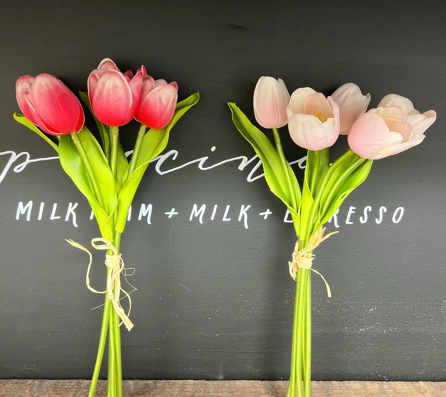 Angel Isabella – wholesale Artificial flowers – Pack of 5-stems Real Touch medium open tulip27