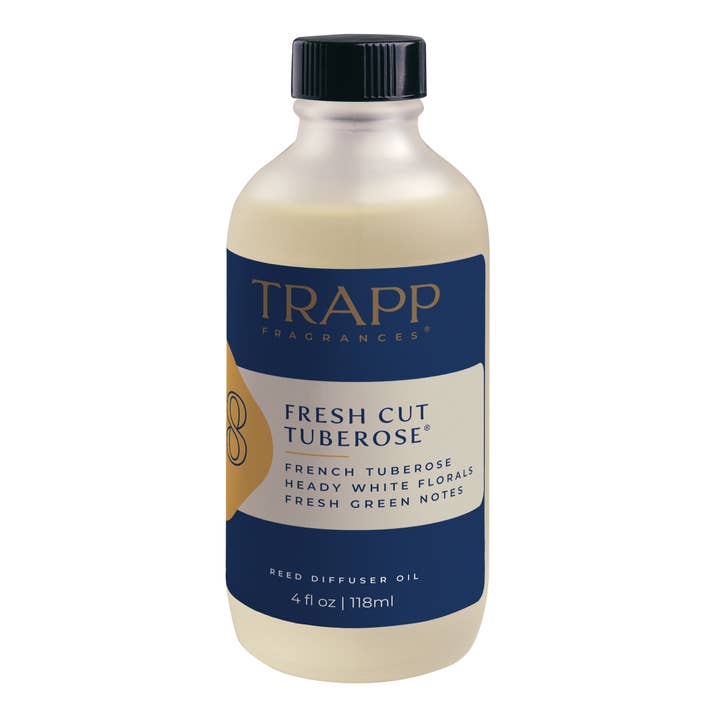 No. 08 Fresh Cut Tuberose 4 oz. Reed Diffuser Refill for wholesale by Trapp Fragrances