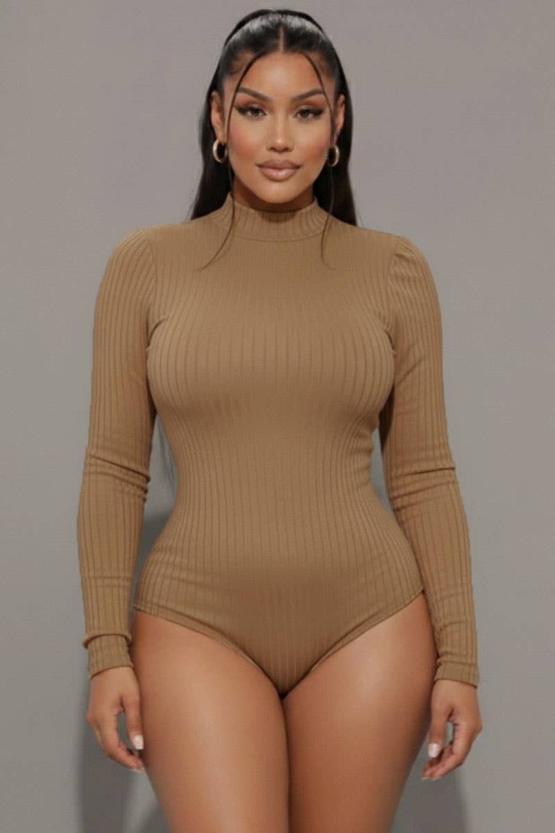 CAPELLA APPAREL - Vente Body – femme - Body côtelé à col montant6