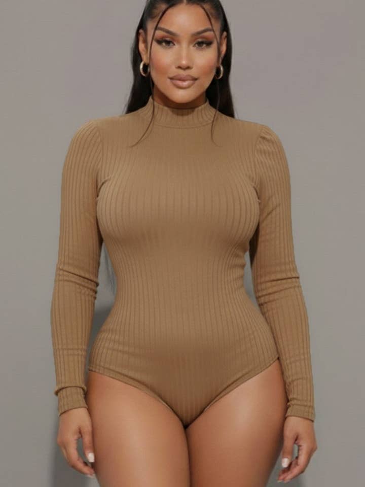 CAPELLA APPAREL - Vente Body – femme - Body côtelé à col montant6