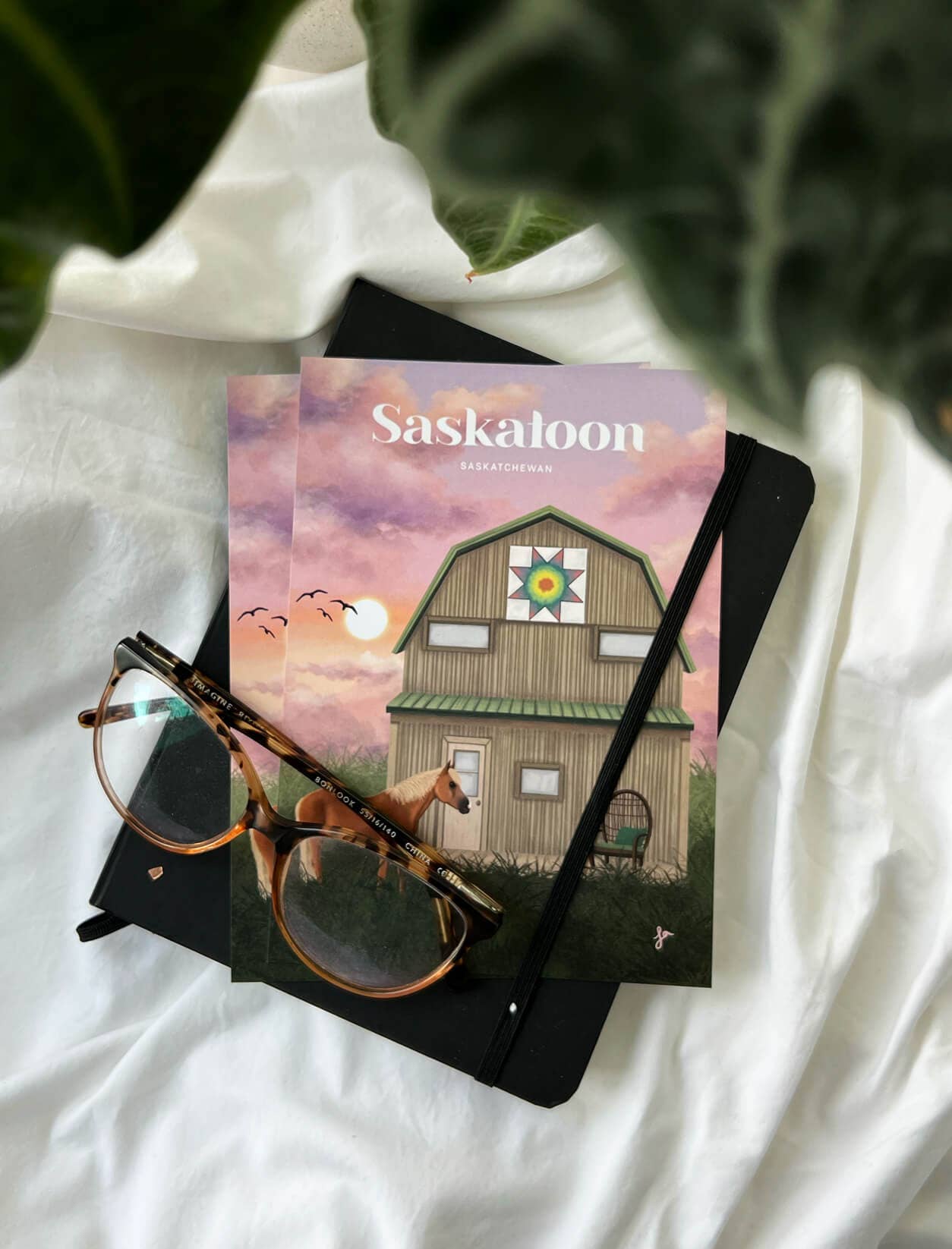 la designs - Wholesale Art Print - Saskatoon Farm Art Print — Prairie Landscape Illustration0