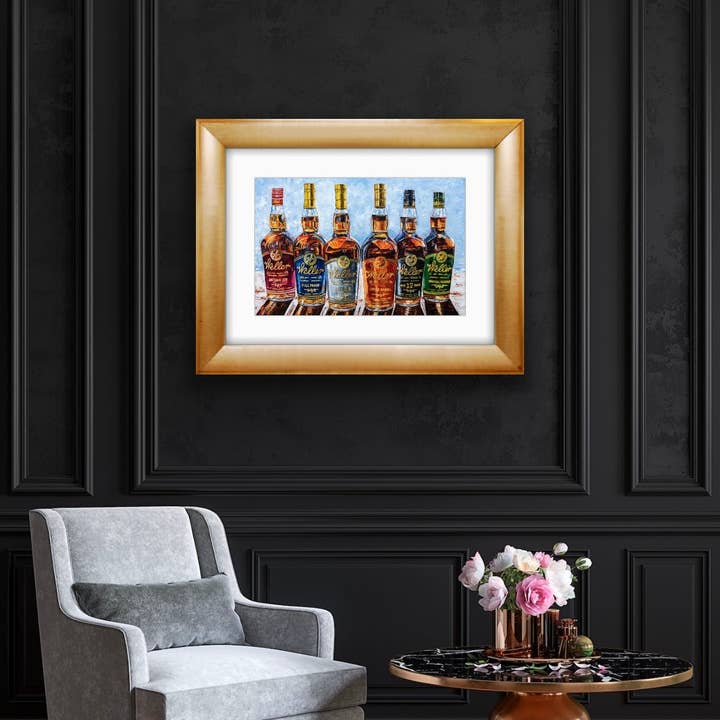 Kim Perry Studio - Wholesale Art print - Bourbon Print "Six Shades of Weller"1
