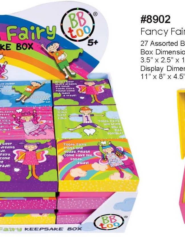 Item# 8902, Tooth Fairy Boxes. $1.50 each for wholesale by BBToo