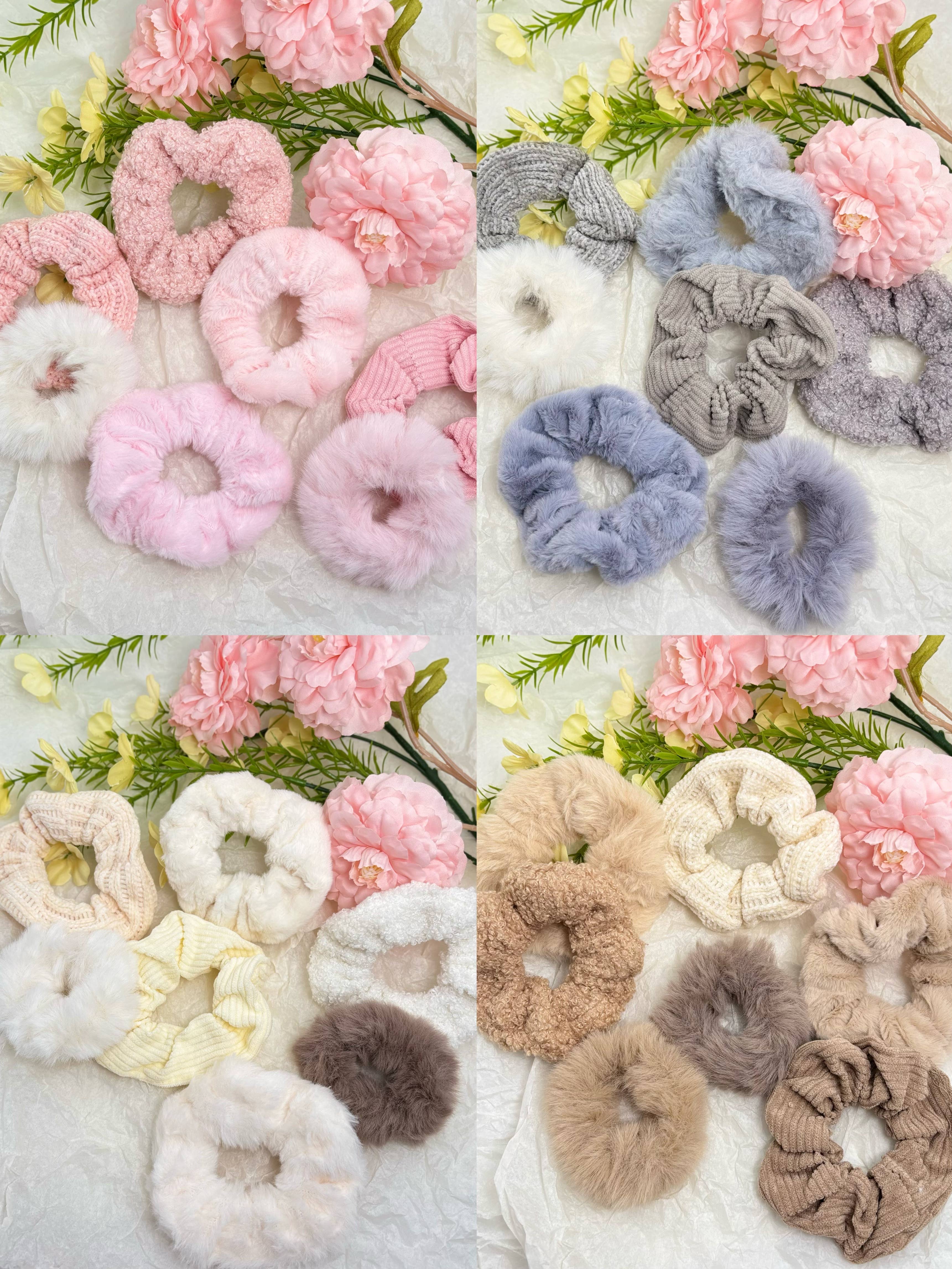 BYREN | ÉLINE L'ATELIER – wholesale Hair tie – Set of 7 elastic scrunchies FQ01-SET2