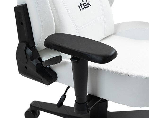 ITEK – wholesale Stol – Itek gamingstol SHUTTLE PM66 – PVC och tyg – 3D-armstöd – svart och vit15