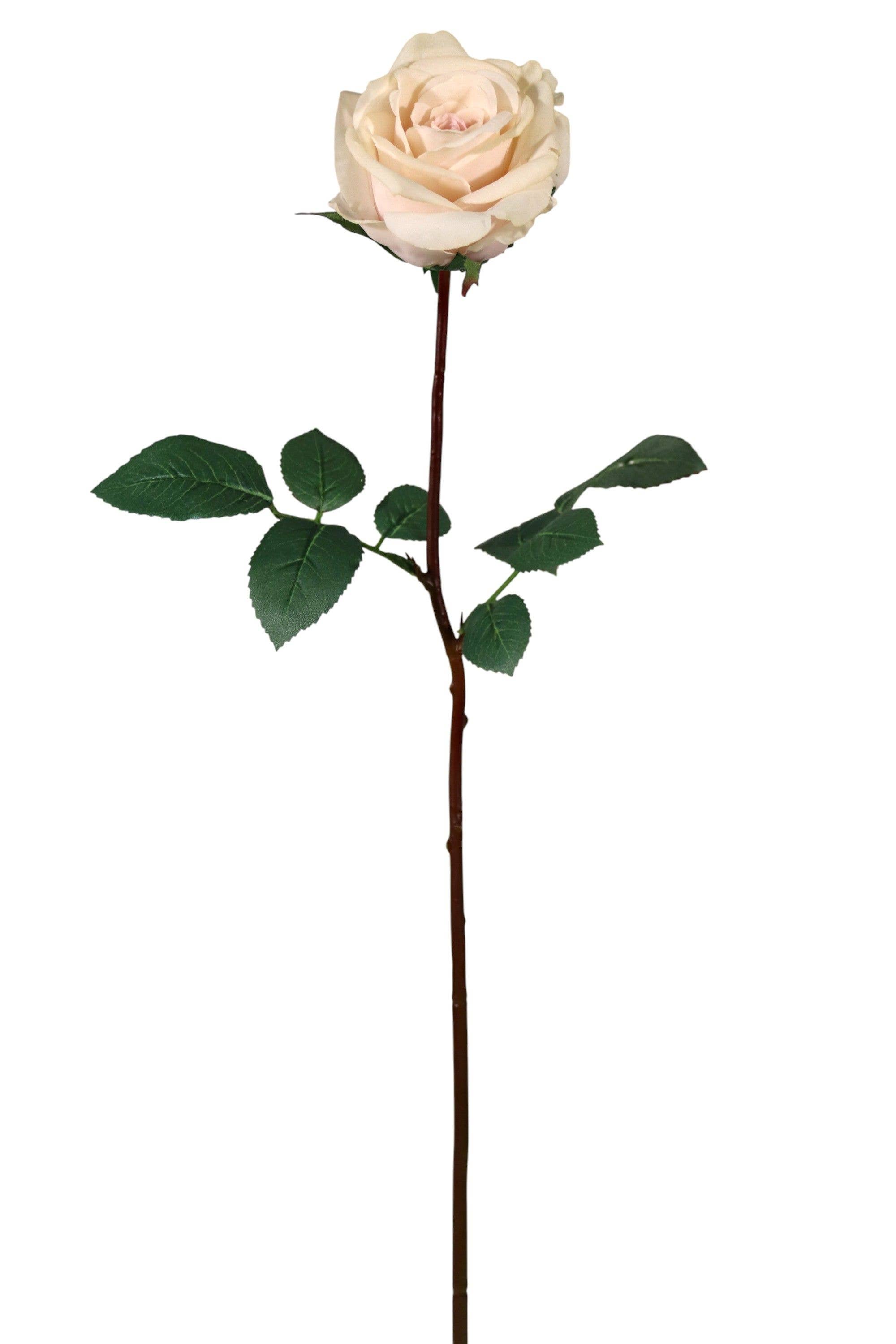 Larksilk - Wholesale Artificial Flowers - 27” Real Touch Pink Rose – 4” Diameter Artificial Flower1