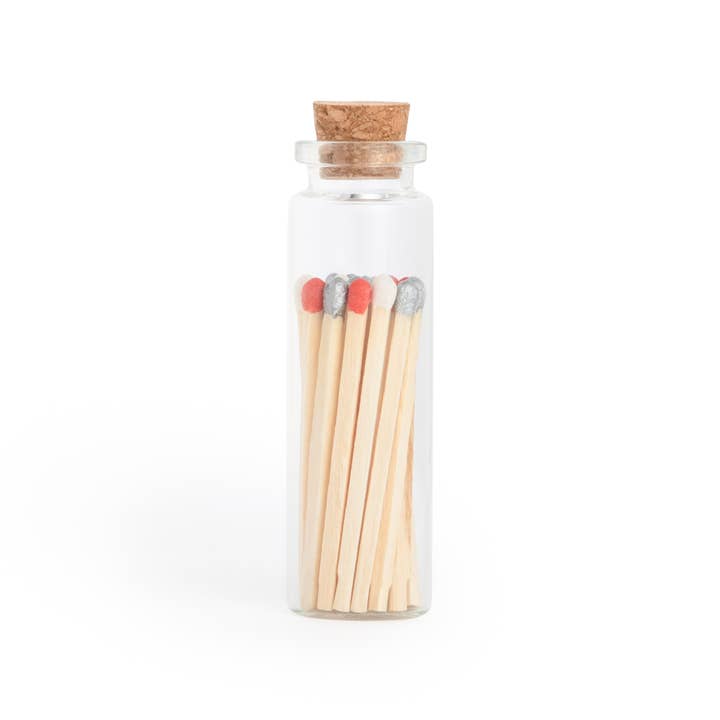 Silver Bells Matches in Small Corked Vial for wholesale by Enlighten the Occasion