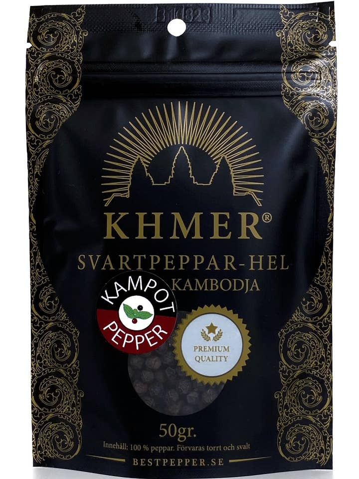 Pepe nero Khmer Kampot per la vendita all'ingrosso da parte di KHMER