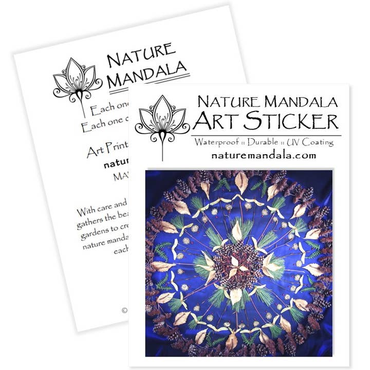 Nature Mandala Art - Wholesale Sticker - Nature / Flower Mandala Stickers :: 10 Designs3