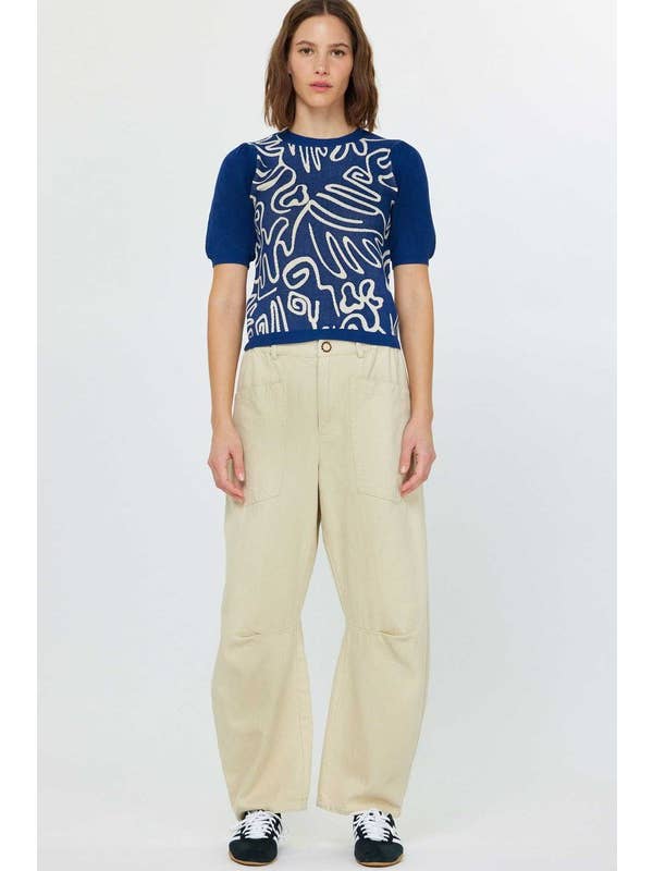 Current Air – Großhandel Strickoberteil – Damen – Abstraktes Muster Strickoberteil3