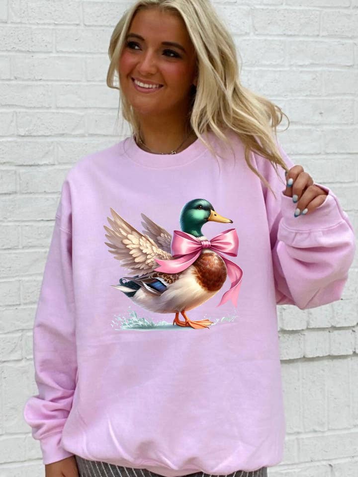 Mallard Bow Sweatshirt for wholesale by Ace of Grace