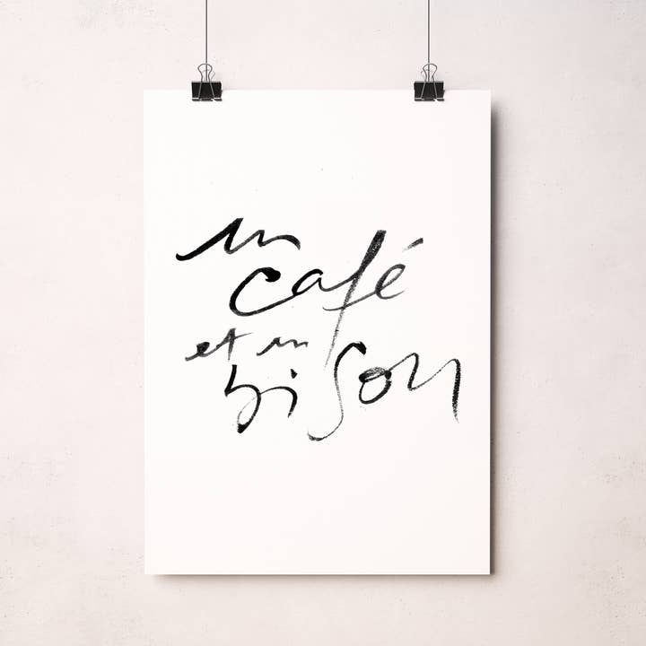 Tifalia - Vendita all'ingrosso Poster - Poster « A Coffee and a Kiss »