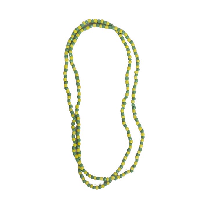 Orula Yellow & Green Necklace for wholesale by Botanica Luz Del Dia Inc