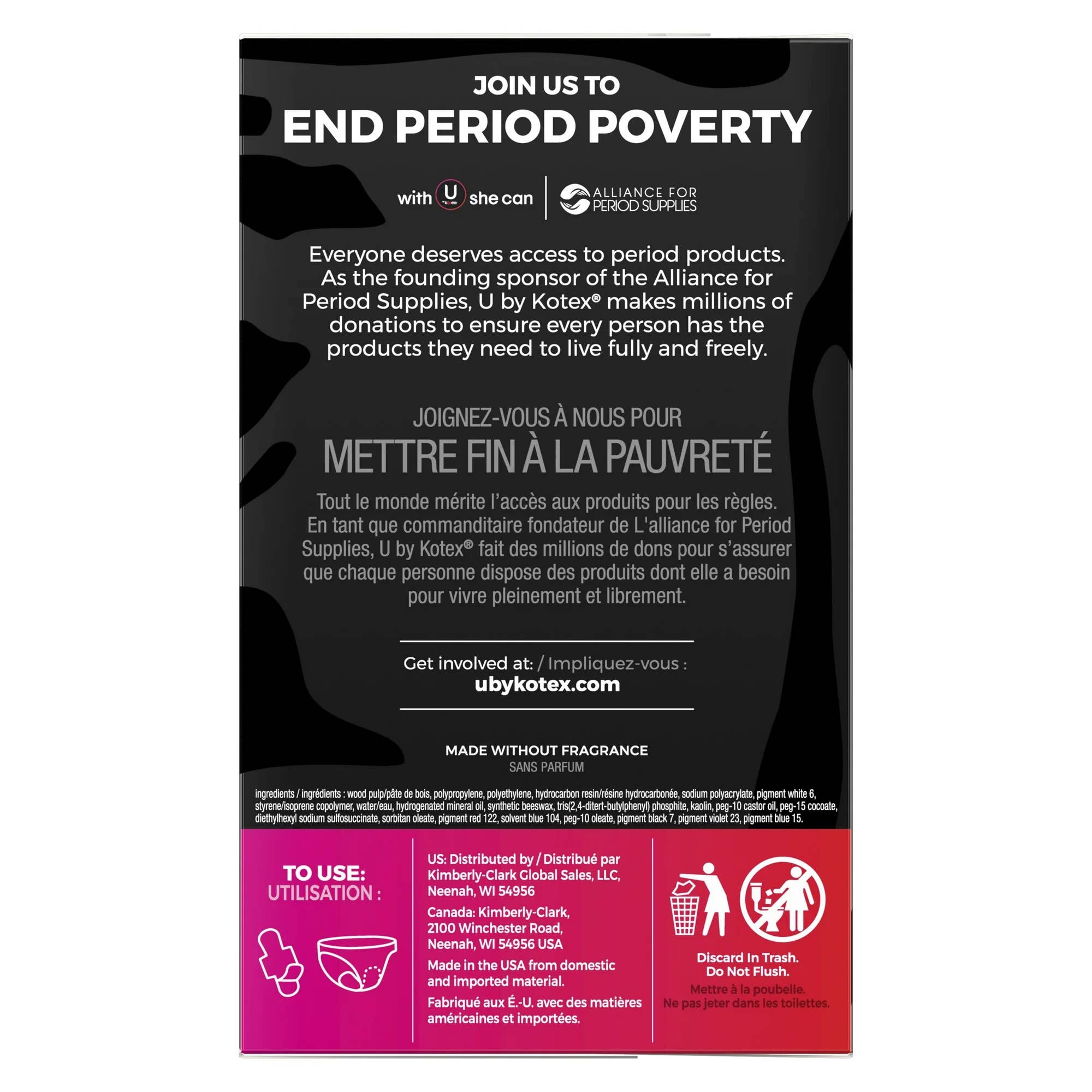 First Choice Buying - Wholesale Maandverband - U by Kotex CleanWear ultradunne maandverband met vleugels, normaal, 32 stuks6