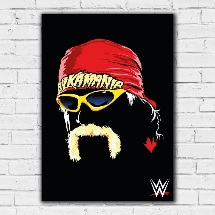 Themed - Wholesale Poster - WWE Print - Hulk Hogan Face Illustration Poster1