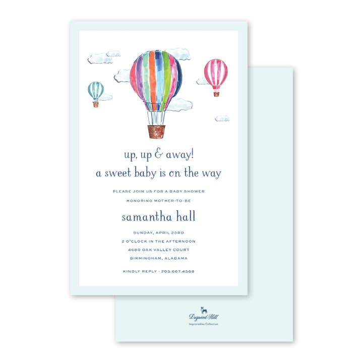 Invito in scatola mongolfiera per la vendita all'ingrosso da parte di Dogwood Hill