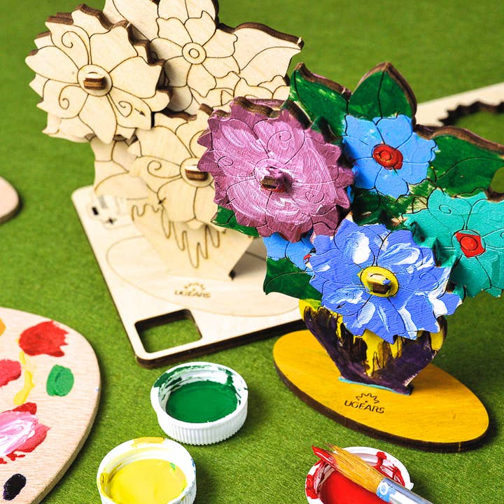 Ukrainian bridge - Wholesale DIY Craft Kit - Kids - Bouquet Kids Wooden Coloring Model Self Assembling Ugears3