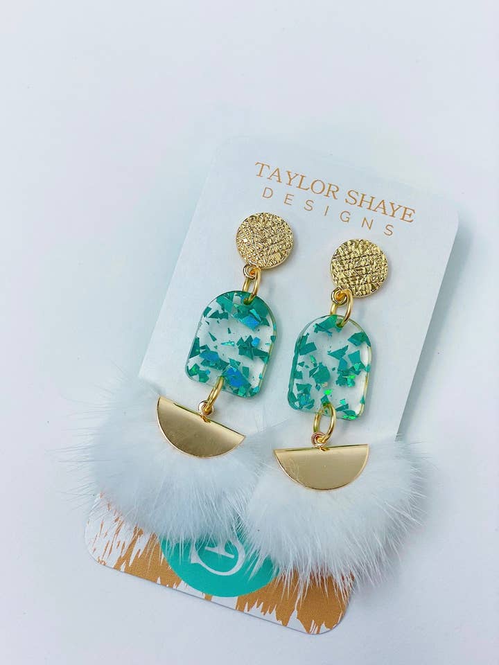Blue Flake Arch Tassels for wholesale by Taylor Shaye Designs