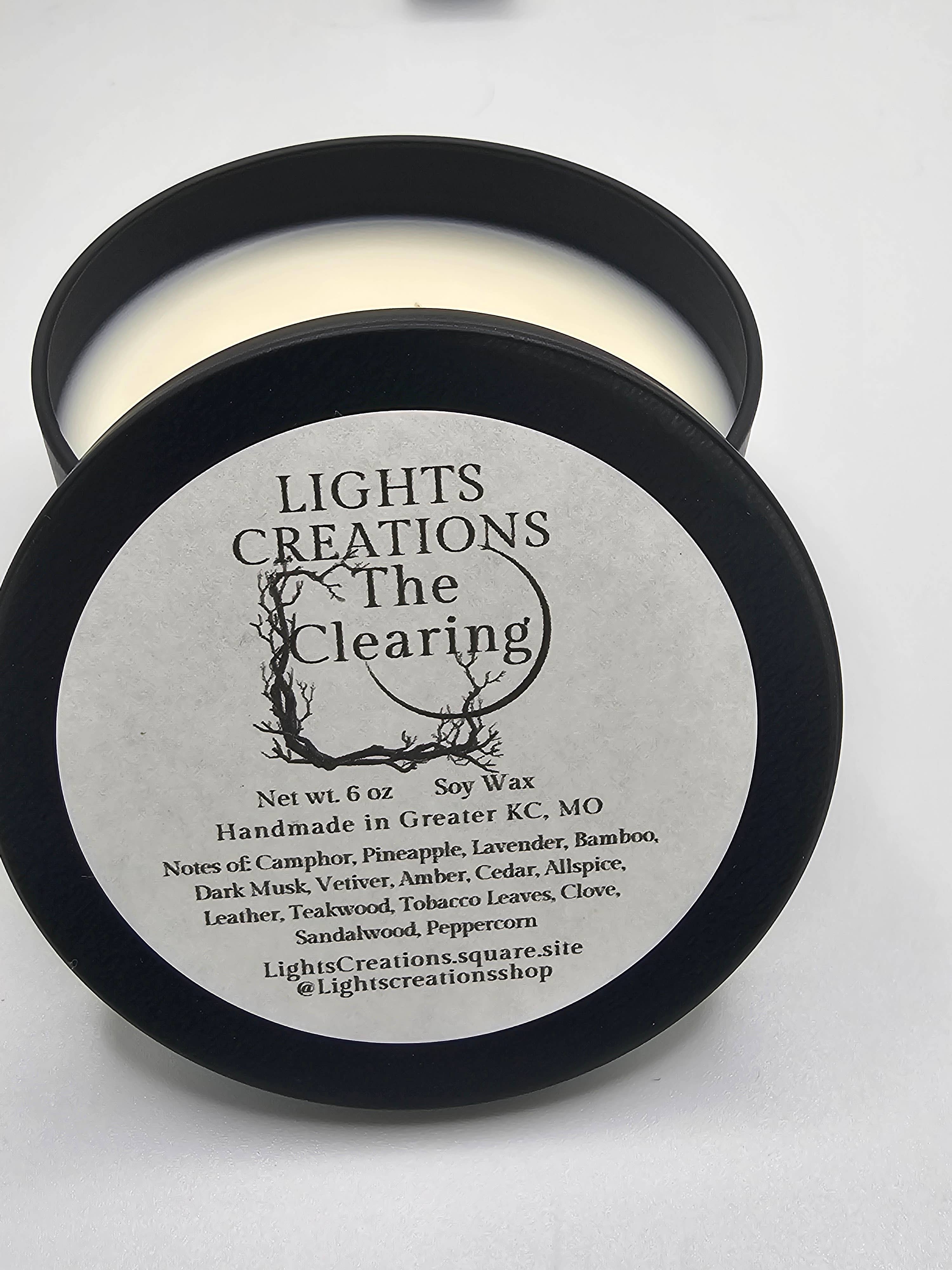 Lights Creations - Wholesale Jar/Filled Candle - The Clearing Soy Wax Candle2
