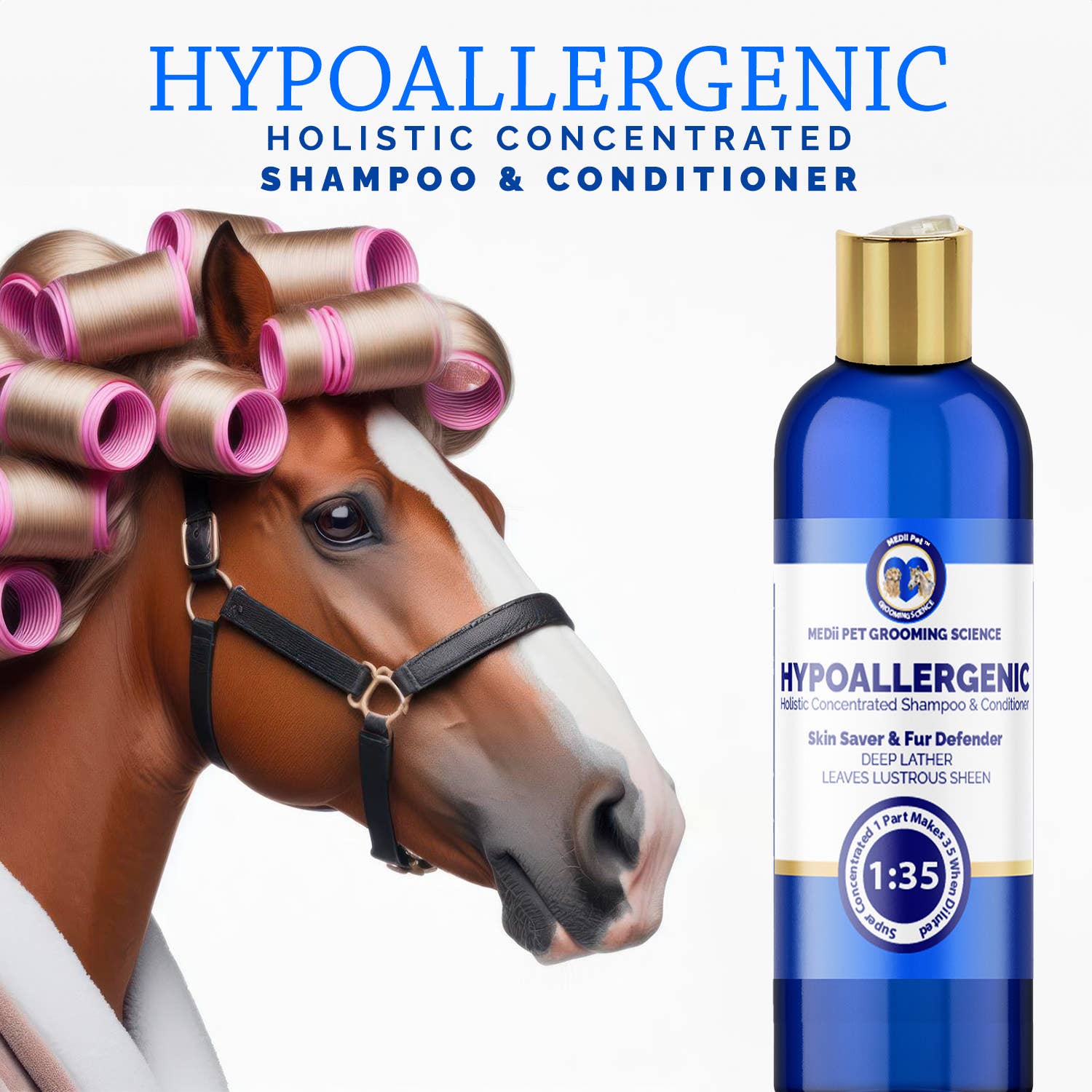 Global Private Brands - Vendita all'ingrosso Shampoo - Cani - Super shampoo e balsamo ipoallergenico Medii Pet da 16 oz4