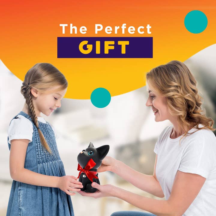 Homegrown Garden - Wholesale Money/Piggy Bank - Kids & Baby - Cat Piggy Bank - Unbreakable Plastic Kids Money Bank
