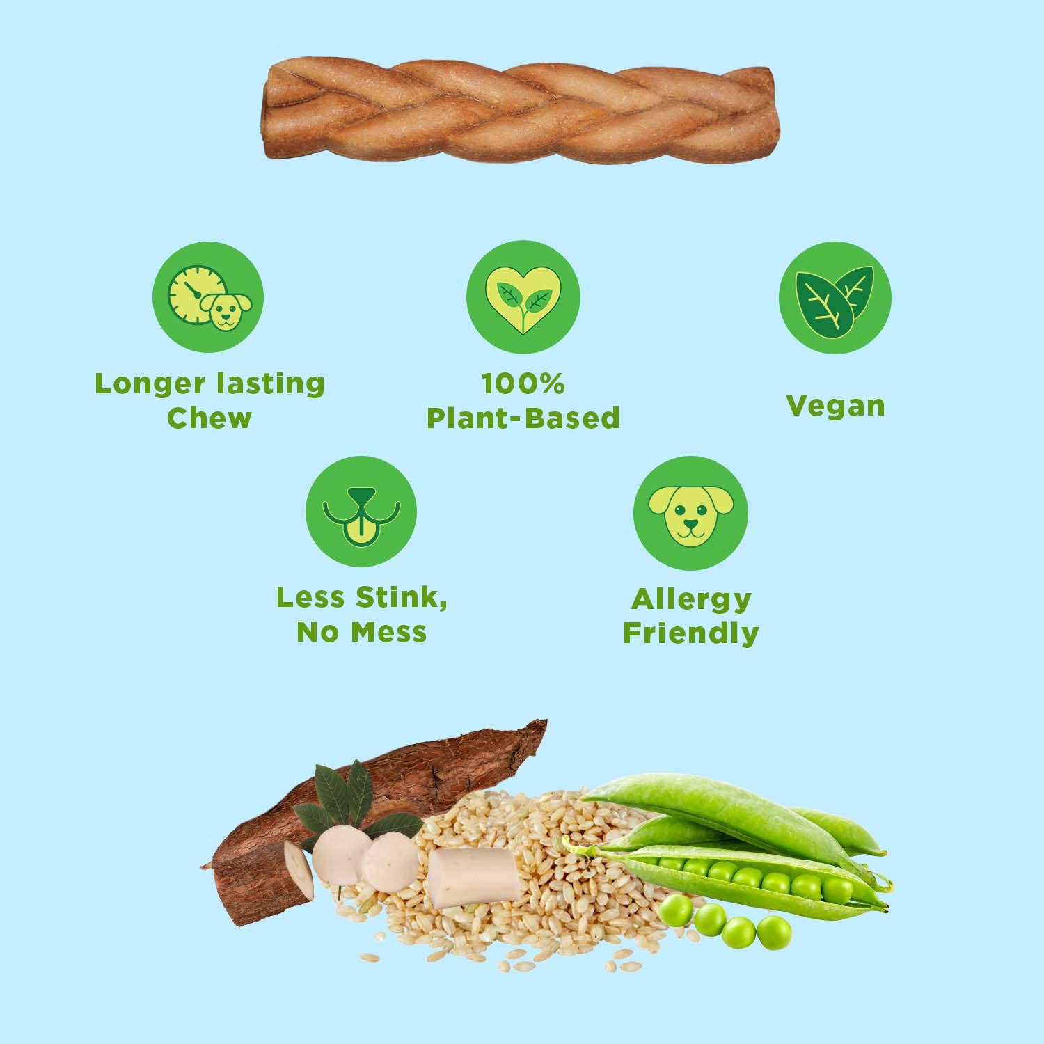 Bright Planet Pet - Wholesale Pet Bone/Rawhide - Dog - Better Bully Chews 2ct Small1