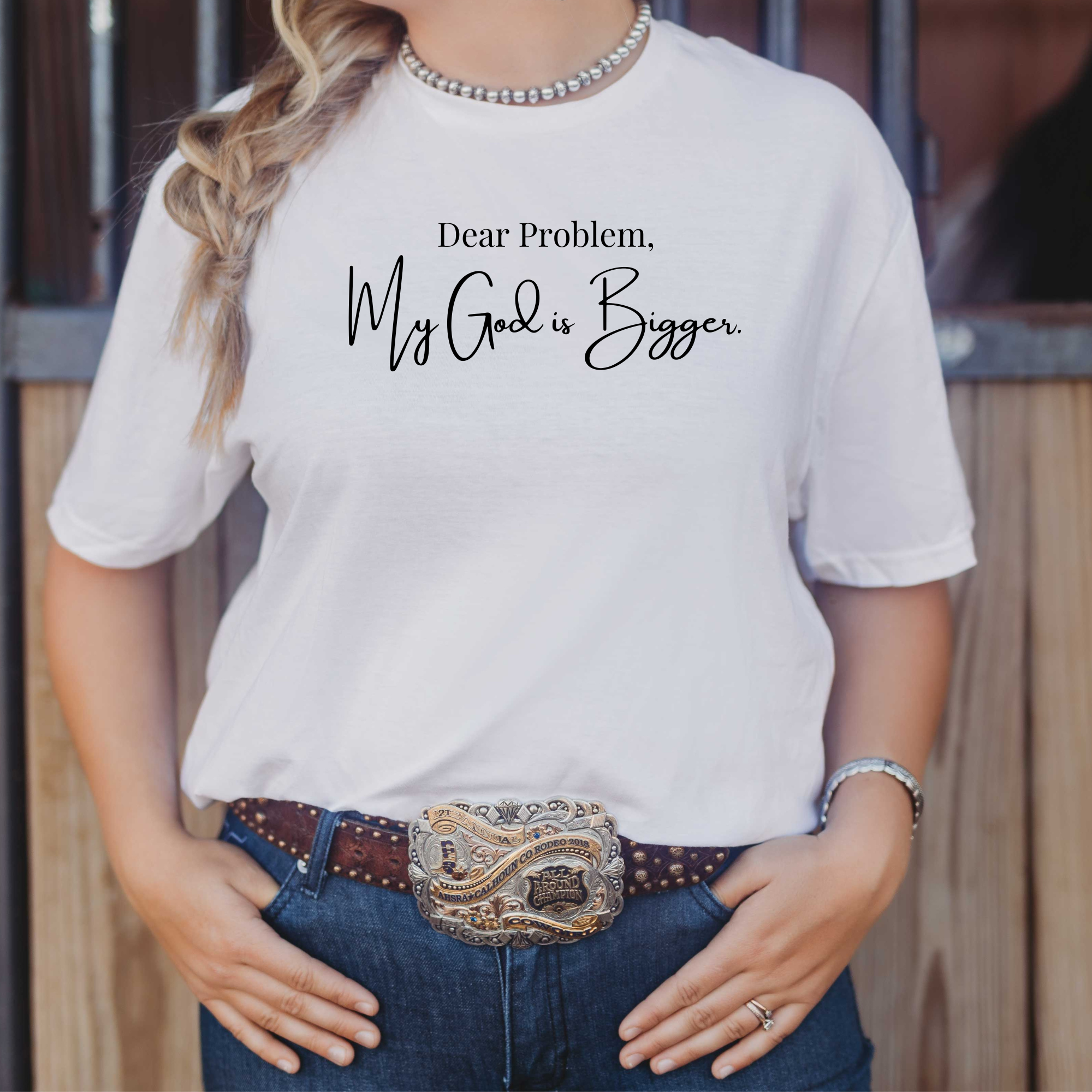 Love Ann Joy Apparel, LLC - Wholesale Screen Printed T-Shirt - Women's - My God is Bigger Christian T-Shirt5