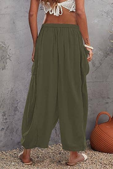 Rosa Clothing - Wholesale Pants - Women's - Soft harem wide-leg pants slacks trousers5