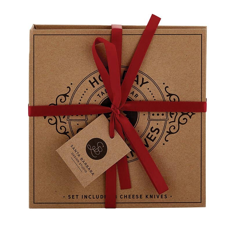 Santa Barbara Design Studio by Creative Brands - Wholesale Cheese Spreader - Holiday Cheese Knives Book Box2