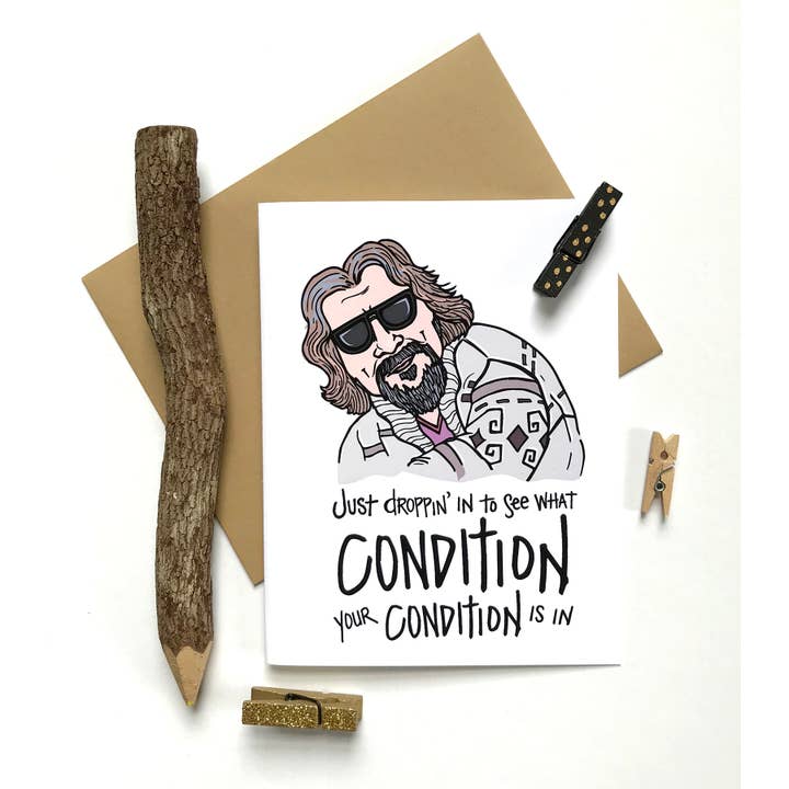SOMETHING OF A DANDY - Wholesale Sympathy Card - The Dude Condition Sympathy Card