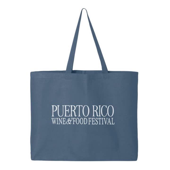 Puerto Rico Food & Wine Festival - Tote Bag - Navy for wholesale by Flavour Gallery