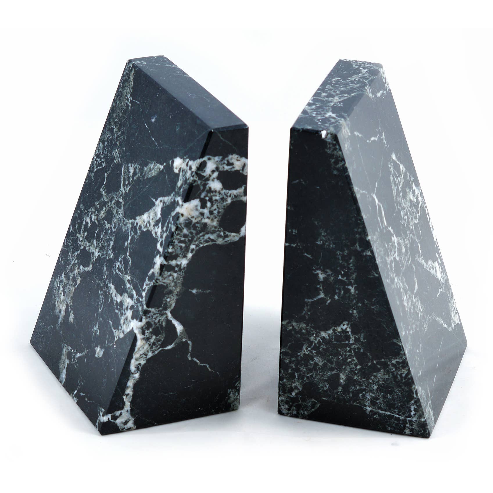 British Fossils - Wholesale Bookend - Marble Wedge Bookends0