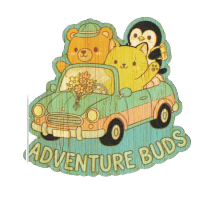 Avontuurknoppen voor wholesale door Bamboo Wood Stickers