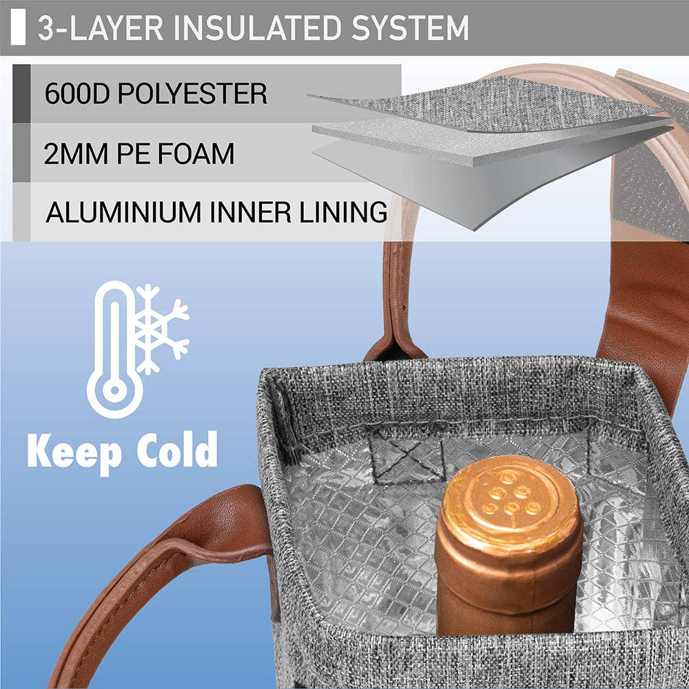 OPUX – wholesale Wine tote – 1 Bottle Classic Wine Carrier Bag21