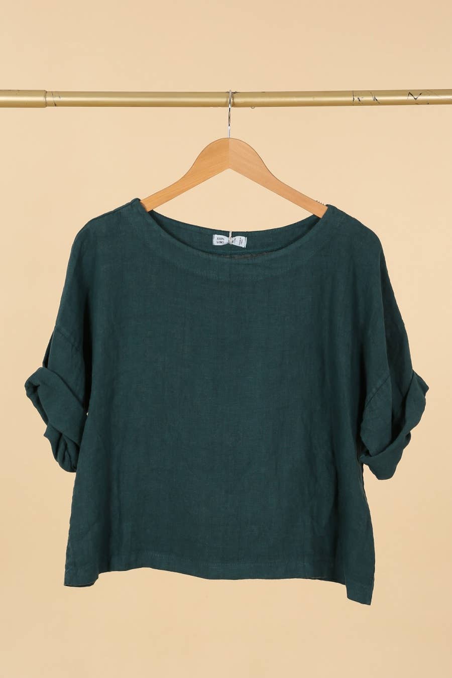 la maison des fibres naturelles - Wholesale Blouse - Women's - Round neck linen top 659005 100% linen20