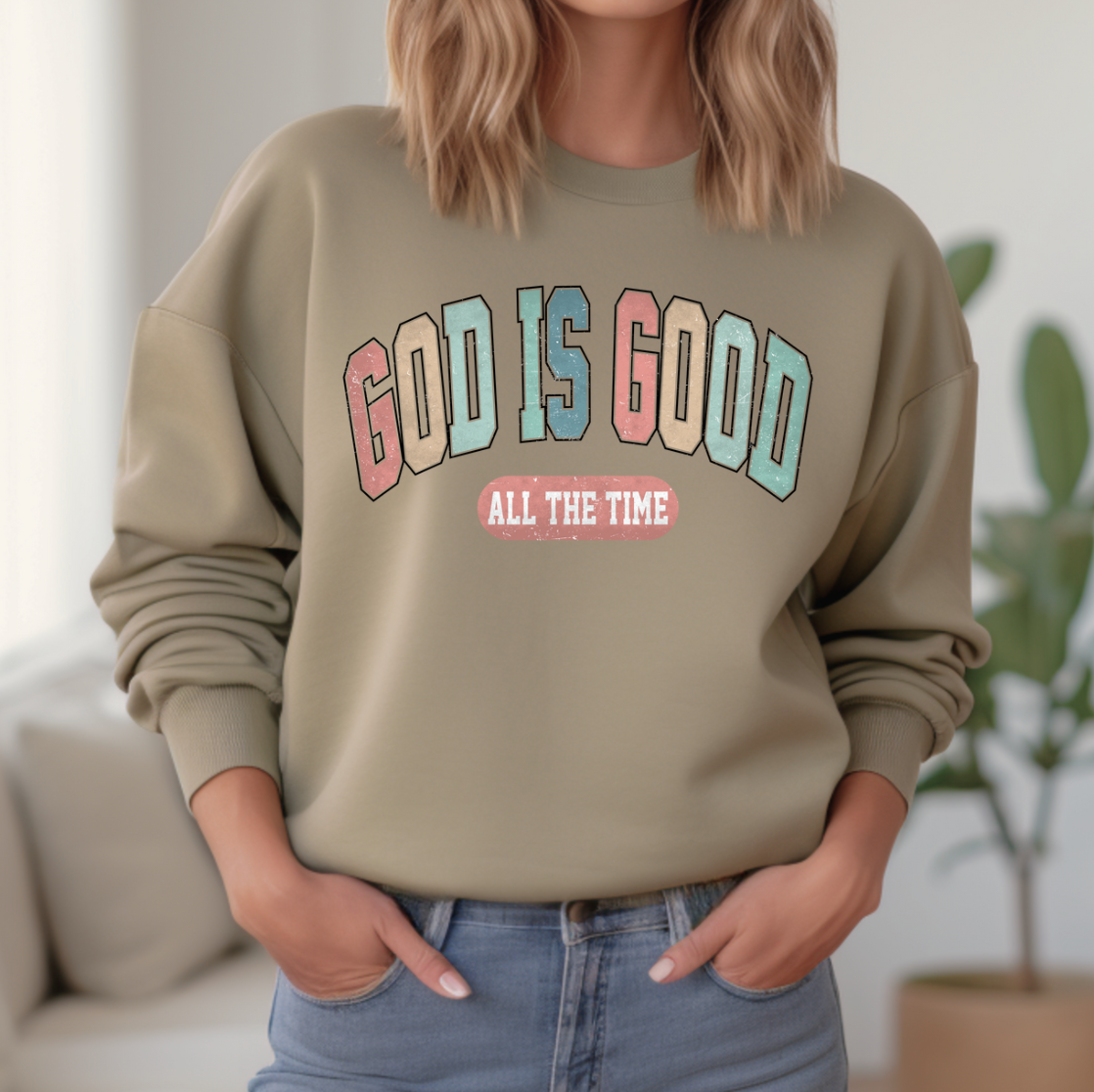 Kiki's Boutique - Wholesale Grafisch sweatshirt - Dames - God Is Good Sweatshirt1