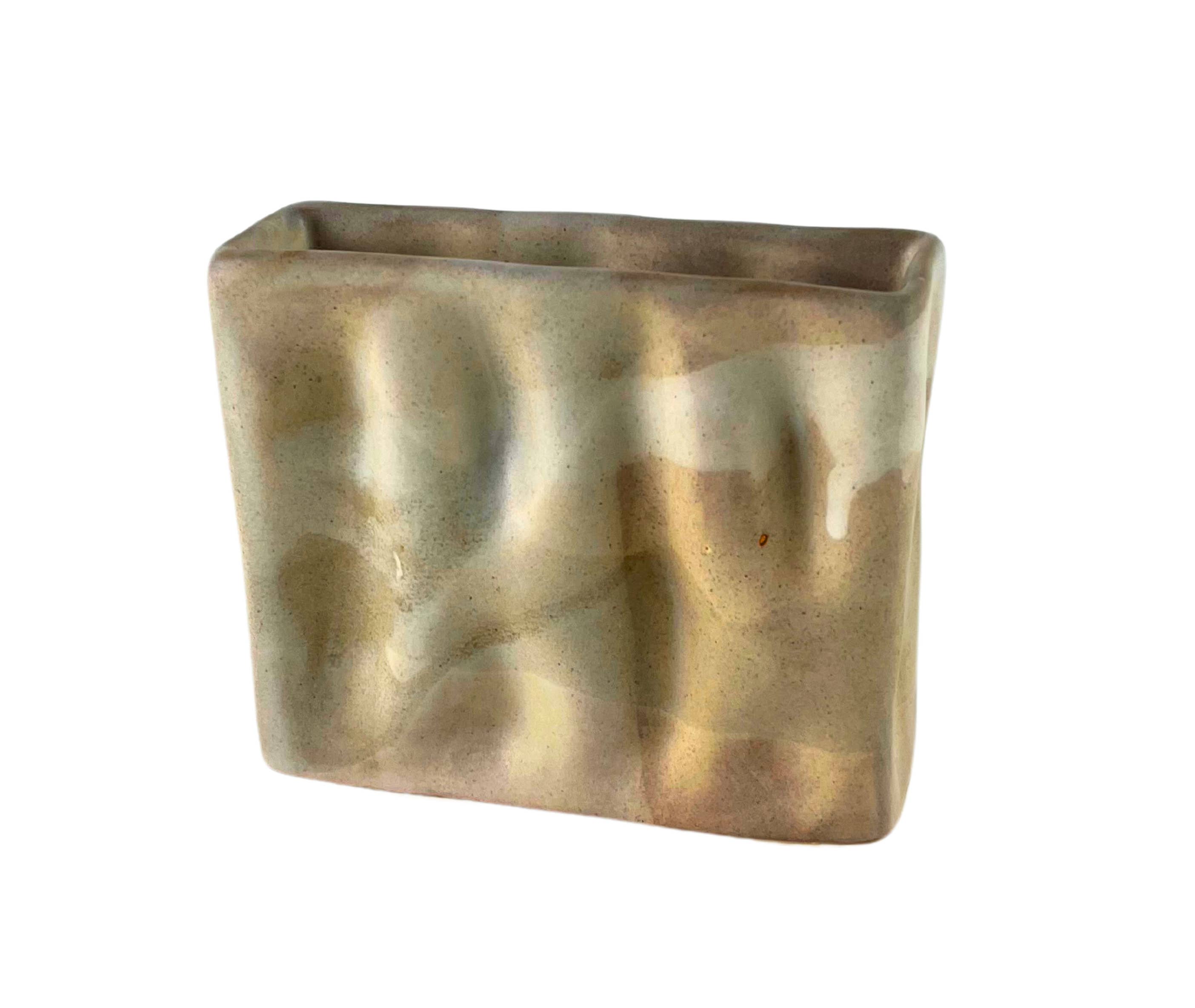 ALEX MARSHALL STUDIOS - Wholesale Vase - Mini Rectangle Ripple Vase3