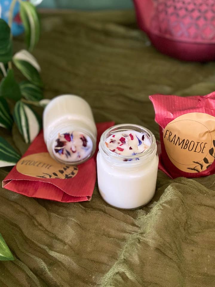 Mini scented candle 40g - Violet, Lychee, Raspberry... for wholesale by Lilium Blanc