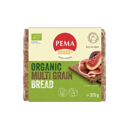 Gourmet World B2B - Wholesale Bread/tortilla - Organic Multigrain Bread PEMA 12x500g | German Bread