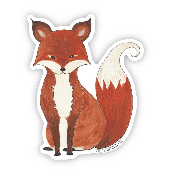 Mr Fox High Quality Durable Vinyl Sticker for wholesale by Tulip Design Company